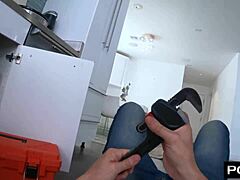hey, lila love's paying that handyman with her tight hole
