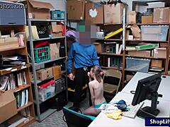 Skinny Teen Shoplifter Gets Pounded by LP Officer with Monster Big Cock in Petite Pov Reality
