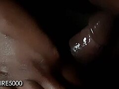 Deepthroat wife handles pov blowjob on black cock with wet spitting and homemade sexy husband action