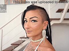 Beautiful alt Brazilian Caroleta Roots takes biggest cock in anal gapes with ATM and cowgirl riding