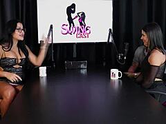 Morena Safada Strips Showing Tits And Gets Pussy Licked After Saying She Likes Fingering Men's Ass