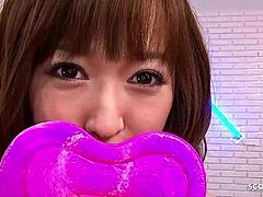 Perfect tits Japanese teen gets tricked into hairy pussy creampie defloration with French kissing in uncensored JAV