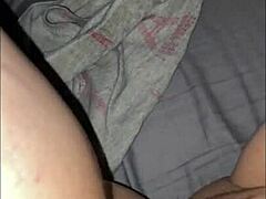 late night session with mature milf exploring petite teen's wet pussy