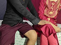 Curious house owner strips hot Indian maid in saree for intense rough fucking