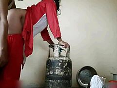 Indian Stepsister Gets Fucked Hard in Kitchen Quickie!