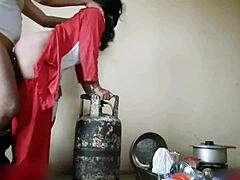 Indian Stepsister Gets Fucked Hard in Kitchen Quickie!