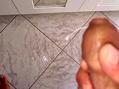 italian amateur cums hard with huge cock in bedroom