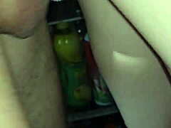 Wife's Wet Messy Pussy Gets Pounded Hard For Dripping Creampie In Kitchen Explosion!