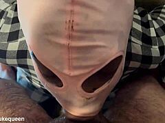 Black Queen Handles Intense Facefuck with Taint Licking and Cum in Eye