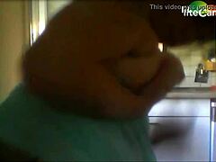 Milf flaunts big tits casually
