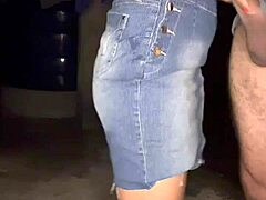 Heavy rain kept my step cousin here so i ate her ass hard outside while hearing her moan on my dick