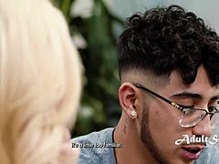 Stepmom, we can quit when it starts feeling wrong, but blonde milf Brittany Andrews takes Diego Perez in taboo kinky mother-in-law fuck!