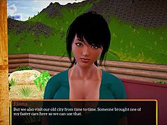 Why does my new family game turn into this erotic teen brunette session with big tits and ass?