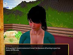 Why does my new family game turn into this erotic teen brunette session with big tits and ass?