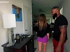 Sydney Ryan steps in for a massage but ends up blacked raw with interracial squirting and deepthroat action from big black cock