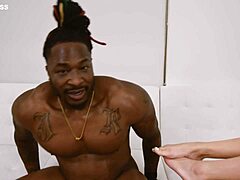 Who knew porn games could lead to a blonde getting wrecked by a massive black monster cock in interracial action?