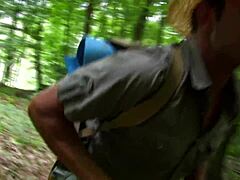 wild life anal fucking outdoors in nature, quick and moaning