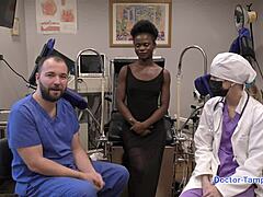 Emotional First Gyno Visit with Dr. Tampa and Neighbor Rina Arem