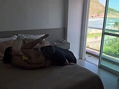 Woke Up The Beautiful Ebony Tourist With Sensual Oral Before Thrusting Deep In Her Hairy Pussy And Ass