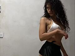 Mexican Babe Flashes Upskirt Pussy to Professor in Classroom