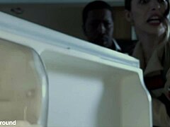 slutty ghostbusters chanel camryn anna claire clouds and avery black finger and fuck each other in lesbian interracial scissoring.