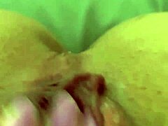Horny latina wife masturbates