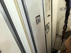 Croatian brunette's European trip adventure on the plane.