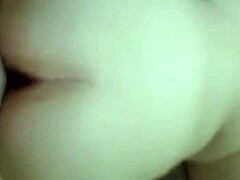 wife feels emotional sucking and getting fucked doggy with cum-filled pussy