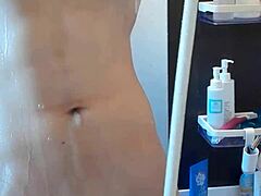 Muscular Hunk's Shower Time