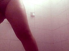caught this hot chick in the shower cleaning semen from her pussy on hidden cam π
