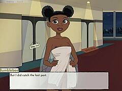 Bumblebee enjoys fun bathroom moments in 18Titans game episode 24 with playful twists.