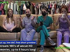 the pre-employment physical turns intense with nurse mavericks williams spreading and moaning in latex gloves
