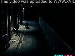 Watch this wild street fuck at night?