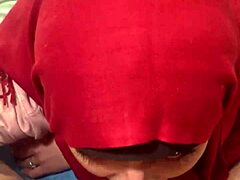 Overwhelmed by my first facial blowjob with mia in her niqab