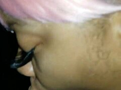 She really loves sucking that black dick sloppy.