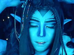 she dances beautifully on webcam as a whore for avatar fans