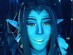 she dances beautifully on webcam as a whore for avatar fans