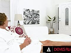 Watch Vina Sky dive into muff and ride cock roughly in Devils Film!