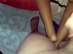 husband worships wife's ass before doggystyle creampie.
