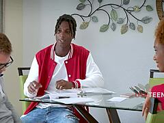 tutor uses black step sibling duo for science
