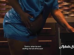 in the kitchen, pregnant avery jane shifts from snacks to craving nathan bronson's seed in intense interracial action with her big ebony ass.