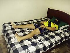 American Cup Argentine Stepmom Sucks And Fucks Ecuadorian Stepson's Cock