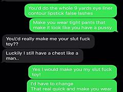 Sexting emasculating my sissy bitch with clit teasing and femdom humiliation commands
