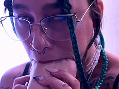 Latina Brunette Moans During Lesbian Foot Worship Session