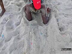 sex on the beach: wet pussy and handjob action?