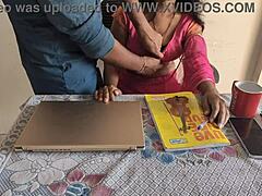 desi indian bhabhi was working in office when i brutally fucked her with creampie