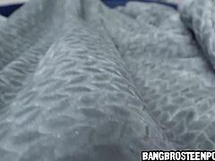 Oh man, this cute Asian stepsis is sharing the bed with her horny stepbro 😏