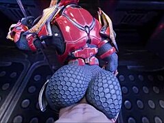 Why does female Sangheili crave dominating man with her monster cock?