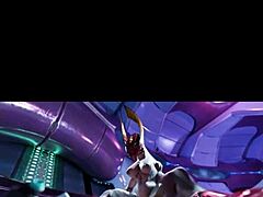 Why does female Sangheili crave dominating man with her monster cock?
