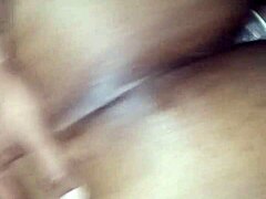 fucking my big booty ebony milf in doggystyle, her ass shaking hard